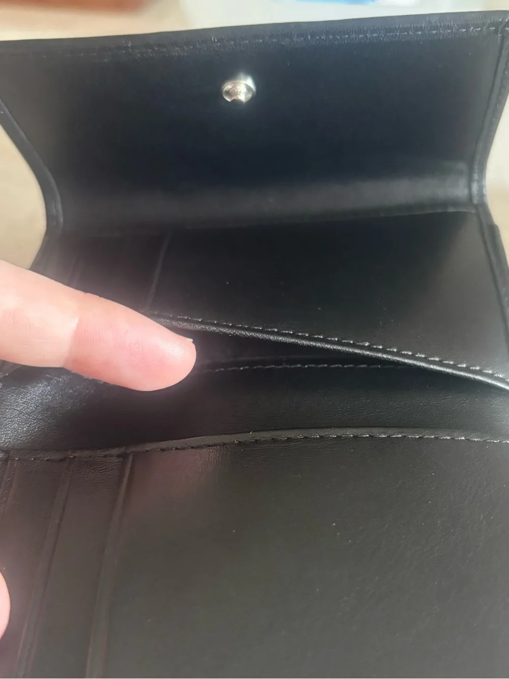 Coach Black Signature Jacquard Trifold Wallet